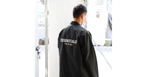 M】ESSENTIALS COACH JACKET fog supreme-