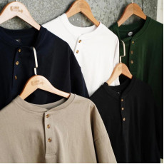 FS Heavyweight Henley Tee (5 Colors) - Men