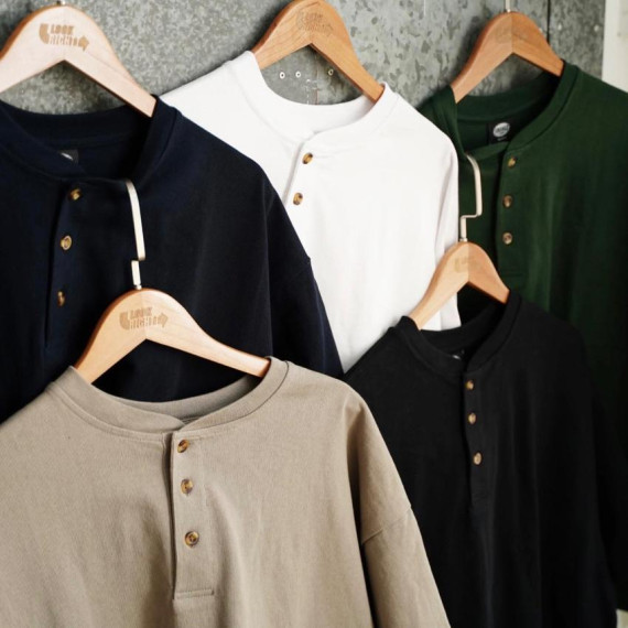 FS Heavyweight Henley Tee (5 Colors) - Men