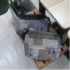 Fairfax Patchwork Bandana 2 Way Messenger (2 colours)