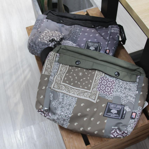 Fairfax Patchwork Bandana 2 Way Messenger (2 colours)