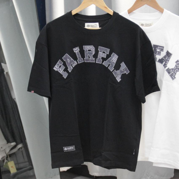 Fairfax Patchwork Bandana University Tee - Grey Logo (2 colors) 