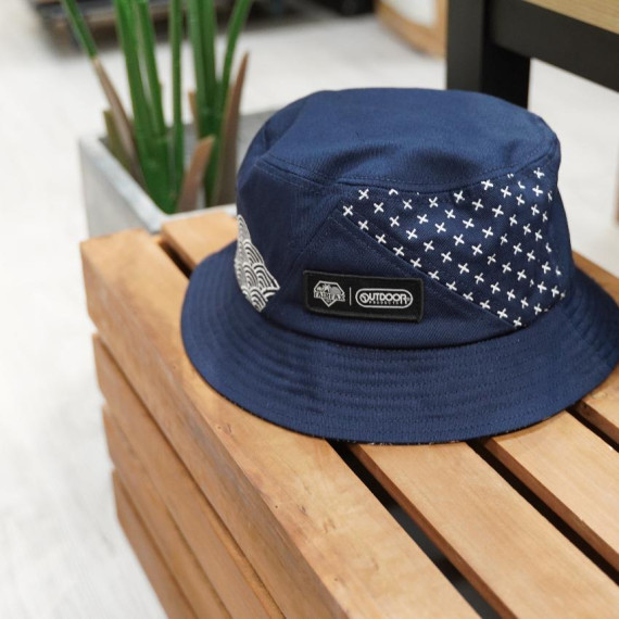 Fairfax JP x Outdoor Bucket Hat (Indigo) 