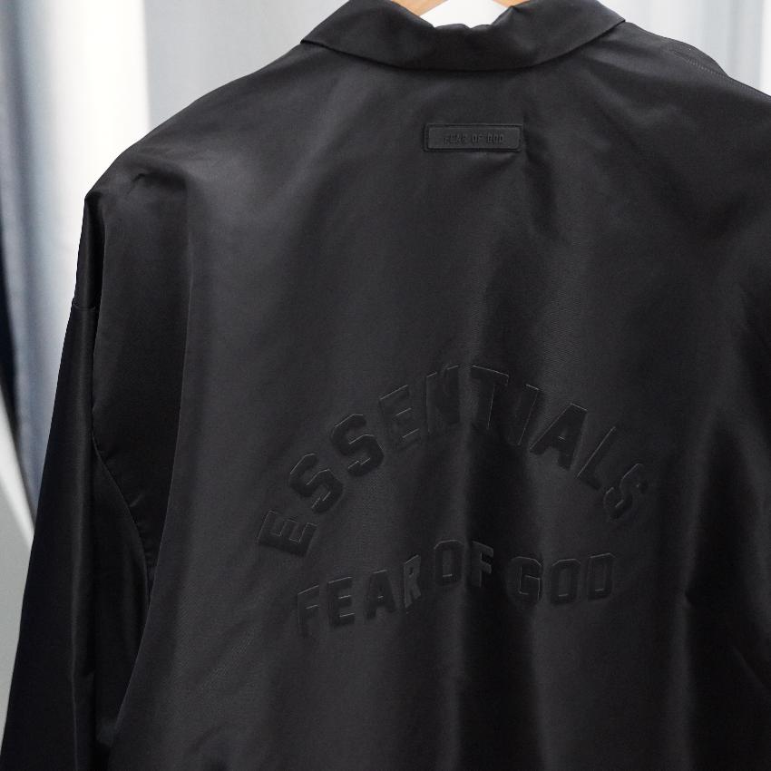 Fear Of God Essentials Coach Jacket (All Black)