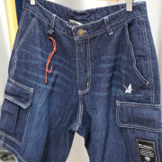 Fairfax Cargo Denim Shorts (Denim) 