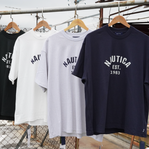 Nautica Japan 24SS Felt Patch Arch Logo Tee (4 Colors)