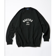 "預訂" Nautica Japan FW24 Felt Patch Arch Logo Crewneck Sweatshirt（4 colours)