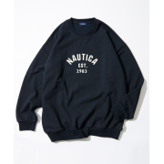 "預訂" Nautica Japan FW24 Felt Patch Arch Logo Crewneck Sweatshirt（4 colours)