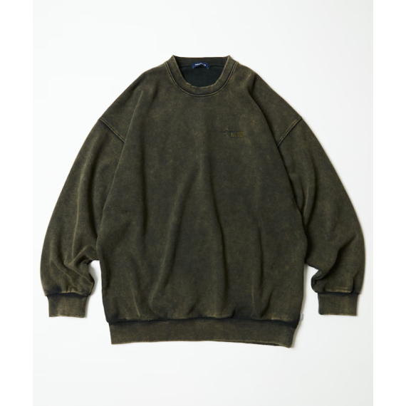 "預訂" Nautica Japan FW24 Bleach Washed Hidden Logo Crewneck Sweatshirt (4 colours)