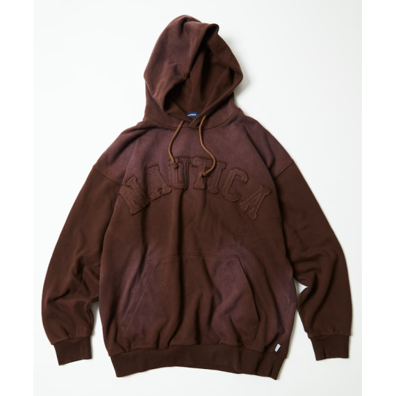 "預訂" Nautica Japan FW24 Garment Dyed Bleech Washed Arch Logo Sweat Hoodie (4 colours)