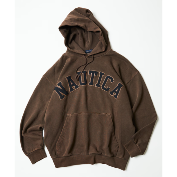 "預訂" Nautica Japan FW24 Garments Pigment Dyed Arch Logo Sweat Hoodie (4 colours)