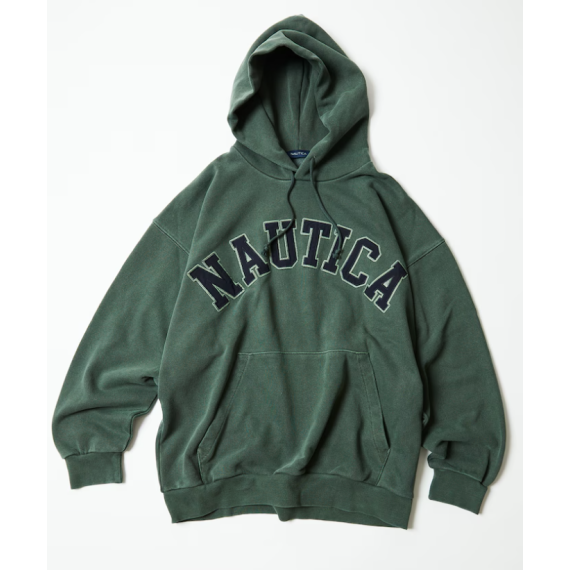 "預訂" Nautica Japan FW24 Garments Pigment Dyed Arch Logo Sweat Hoodie (4 colours)