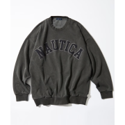 "預訂" Nautica Japan FW24 Garments Pigment Dyed Arch Logo Crewneck Sweatshirt (4 colours)