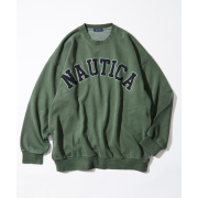 "預訂" Nautica Japan FW24 Garments Pigment Dyed Arch Logo Crewneck Sweatshirt (4 colours)