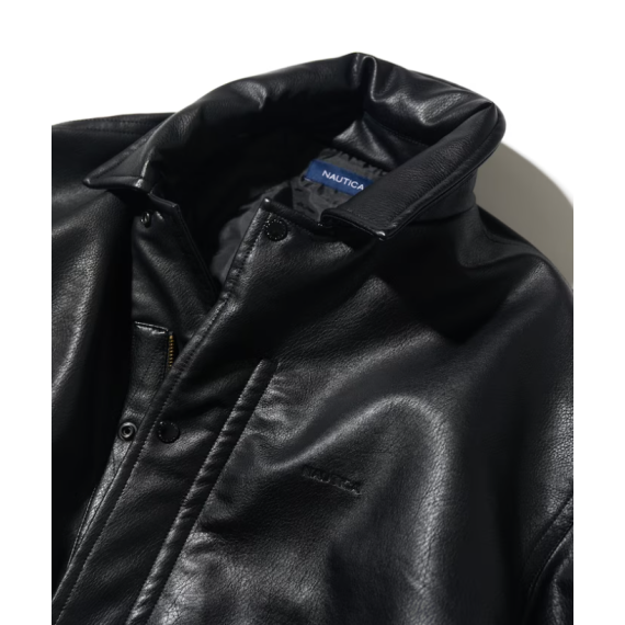 "預訂" Nautica Japan FW24 Vegan Leather Insulated Blouson (Black)