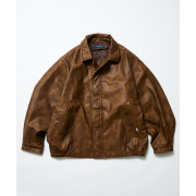 "預訂" Nautica Japan FW24 Faded Vegan Leather Blouson (2 colours)