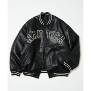 "預訂" Nautica Japan Arch Logo Leather Award Jacket