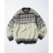 "預訂" Nautica Japan FW24 Snow Pattern Jaquard Pullover Sweater (2 colours)